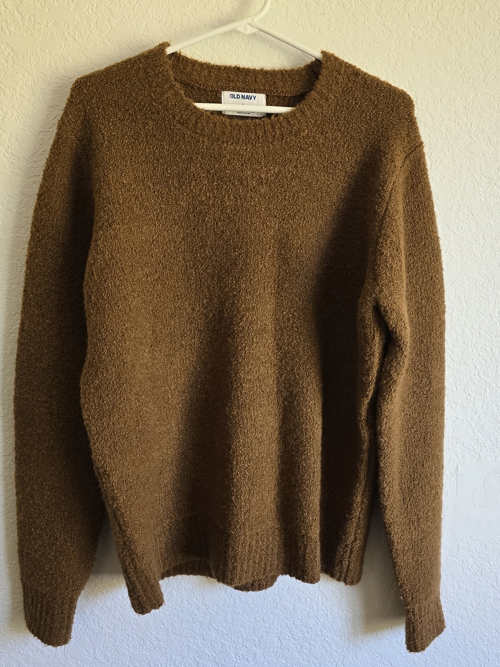 Old Navy Womens Brown Cozy Crewneck Sweater